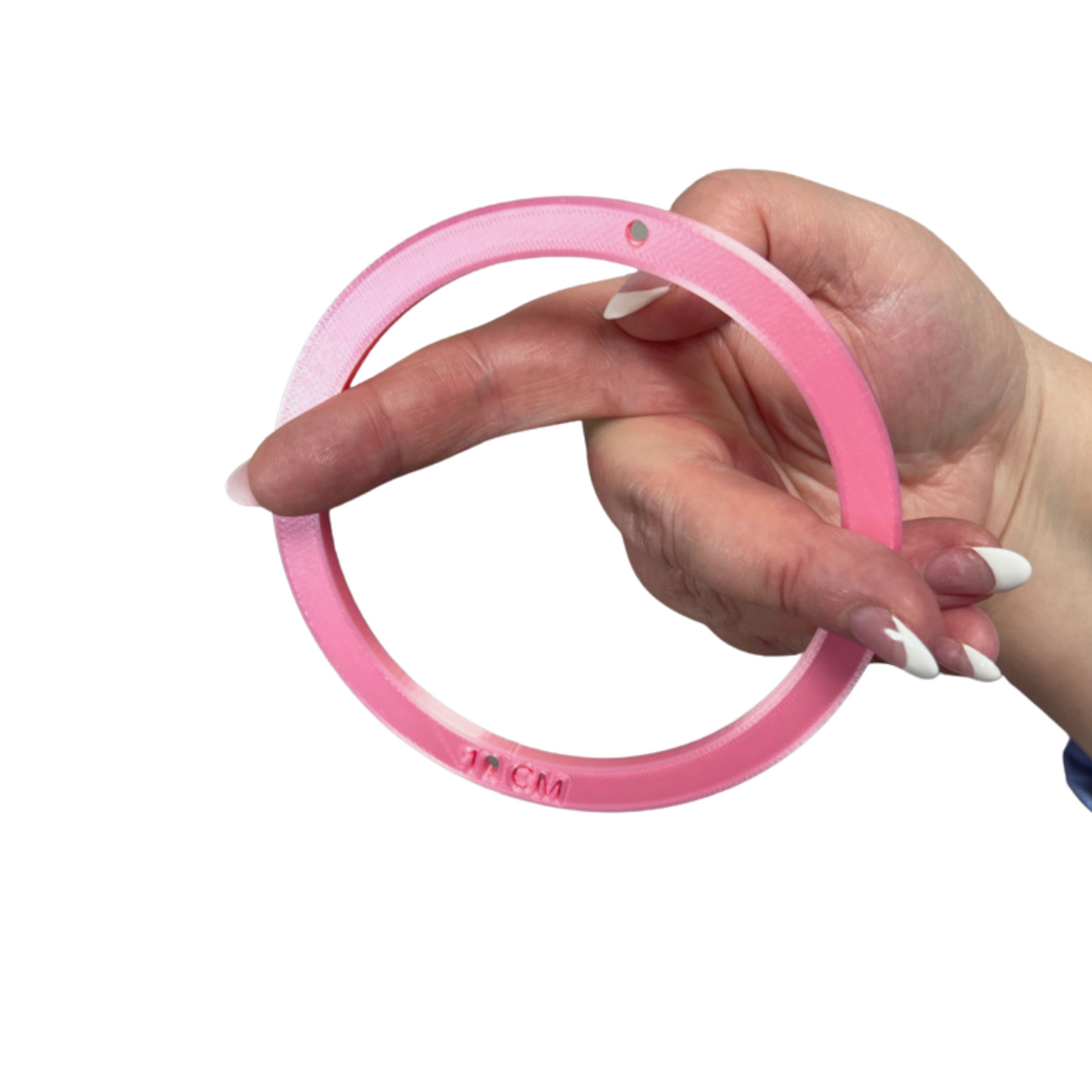 Cervical dilation ring that shows what 10cm dilated looks like